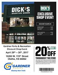 Dick S Sporting Goods Exclusive Shop Event Calendar Meeting List Gardner Ks