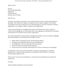 These design templates supply exceptional examples of the best ways to structure such a letter, and include sample material to serve as a guide to design. Software Developer Cover Letter And Resume Example