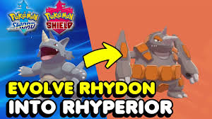 how to evolve rhydon into rhyperior in pokemon sword shield