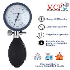 Know more about sphygmomanometer and how they are used to measure blood pressure. Mcp Palm Type Aneroid Sphygmomanometer Blood Pressure Monitor Gms