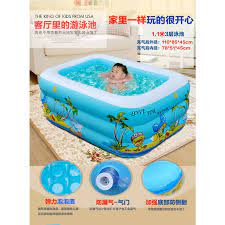 Harga kolam renang anak 201cm / bestway 54005 blue rectangular family pool. Kolam Renang Anak Swimming Pool Sl C014 Kolam Karet Elevenia