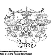 Personalized coloring page design #4 (kitchen alphabet). Zentangle Style Zodiac Libra Coloring Page 509 Coloring By Miki