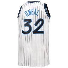 Men's Mitchell & Ness Shaquille O'Neal White Orlando Magic Big & Tall  1993-94 Hardwood Classics Swingman Jersey