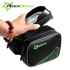 Rockbros Fahrradtasche Fahrradlampe Vor Tasche Oberrohr Double Ipouch Radfahren Pannier Fur 5 8 6 2 Zoll Touch Bildschirm Borse Bicicletta Bici