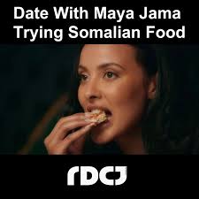 Maya Jama Try's Somalian Food
