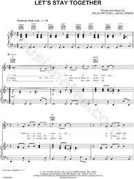 Al Green Let S Stay Together Sheet Music In F Major Transposable Download Print Sheet Music Let S Stay Together Lead Sheet
