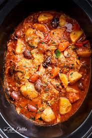 Slow Cooker Chicken Cacciatore With Potatoes Http Cafedelites Com Recettes De Cuisine Plats Mijotes Recette Mijoteuse