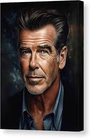 Pierce Brosnan Canvas Print