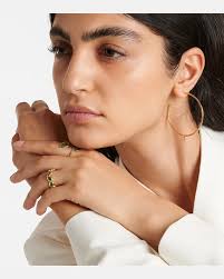 Octavia Elizabeth Ring Nesting Gem aus 18kt Gelbgold mit Smaragden