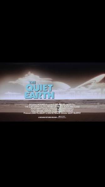 The end of the world is just the beginning… THE QUIET EARTH (1985), Geoff  Murphy directs Bruno Lawrence as Zac Hobson, a scientist who wakes to find  every other person on Earth gone, and Alison ...
