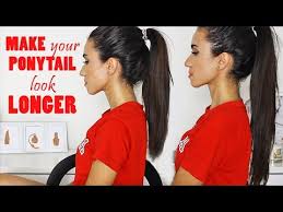 If you already possess a beautiful long mane, then it is definitely your pride and in all probability your neighbor's envy. How To Make Your Ponytail Look Longer Without Extensions Youtube
