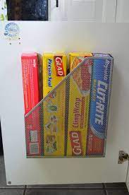 Door organizers add more storage space to your cabinets with door organizers. File Holder To Store Foil And Plastic Wrap Under Cabinet Kitchen Hacks Organization Storage And Organization Home Organization