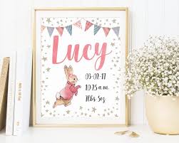 Personalized Birth Announcement Custom Wall Art Peter Etsy Personalized Birth Announcements New Baby Products New Baby Gifts