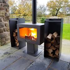 First stage in fitting log burner. Fiesta Garden Stove And Chimnea Garden Wood Burner