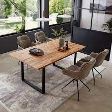 Denver Oak Extending Dining Table With