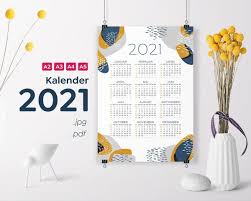 Dies ist eine digitale datei (pdf) und kein gedrucktes produkt. Kalender 2021 Zum Ausdrucken Vorlage A2 A3 A4 A5 Wandkalender