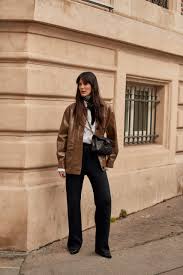 Paris Street Style Fall 2020 3 Ter The Impression Leather Jackets Women Stylish Leather Jacket Leather Jacket Style
