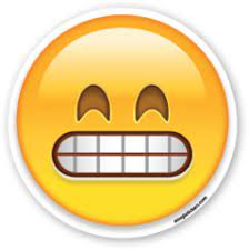Grinning Face With Smiling Eyes Emojistickers Com Emoji Hand Emoji Emoji Stickers