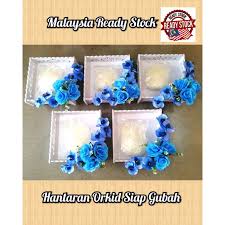 2) harga adalah tidak termasuk perkhidmatan menggubah barang hantaran (kecuali untuk bunga artificial hydrangea sahaja perkhidmatan. Dulang Hantaran Orkid Siap Gubah Pallet Putih 123 124 Shopee Malaysia