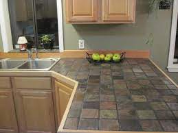 Maybe you sweep up crumbs every night before you go to bed. Slate Tile Tile Countertops Kitchen Slate Kitchen Tile Countertops