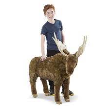 Melissa Doug Standing Lifelike Plush Giant Moose Stuffed Animal 38 X 41 5 X 13 High Quality Stuffed Animals Giant Plush Giant Moose