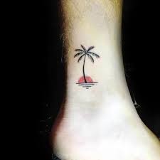 Top 73 Best Ankle Tattoo Ideas 2020 Inspiration Guide Tree Tattoo Men Tree Tattoo Ankle Palm Tattoos