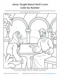 This craft is another alternative to the traditional butterfly idea that often accompanies this lesson. Color By Number Bible Coloring Pages On Sunday School Zone