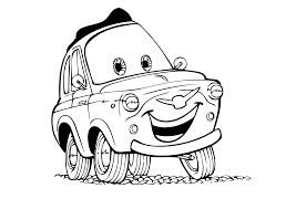 De originele tekening van de subaru impreza. Kleurplaat Cars Pixar 2358