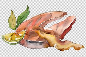 Salmon Fish Steaks Png Watercolor Salmon Fish Salmon Graphic