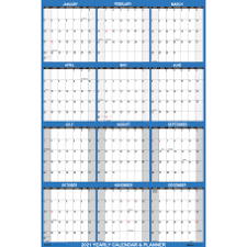 Custom printed vinyl 2021 calendar strips. 2021 Calendars Office Depot
