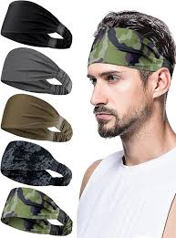 AWUMBUK Sport Stirnband Herren 5 Pcs Schweißband Stirn, Stretchy Haarband  Schweißabsorption Atmungsaktiv Haarreif Männer Geeignet Für Bewegung,  Fitness, Laufen : Amazon.de: Fashion