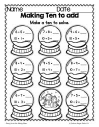 Digital Christmas Math Google Slides Making Ten To Add Holiday Practice 1 Oa 6a Kindergarten Math Worksheets Christmas Math Worksheets Halloween Math Worksheets