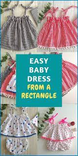 15 minute baby dress from a rectangle sew crafty me sewing baby clothes girls dress sewing patterns baby clothes patterns