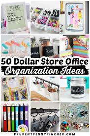 Can't find your ideal shower curtain at the store?.make your own! 50 Dollar Store Office Organization Ideas Prudent Penny Pincher