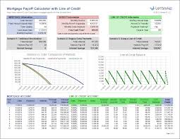 mortgage payoff calculator with line of credit