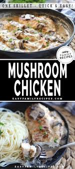 What a sauce this is! Chicken With Mushroom Cream Sauce Easy Family Recipes