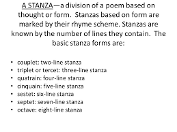 Think of a stanza as the equivalent of a paragraph in prose. Poetry Forms Poetry Boot Camp Day Ppt Video Online Download