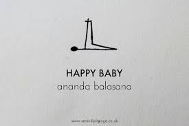 Happy Baby Ananda Balasana Yoga Stick Figures How To Do Yoga Baby Yoga