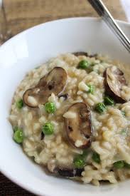 Mushroom Pea Risotto Mushroom And Pea Risotto Stuffed Mushrooms Mushroom Risotto Recipes