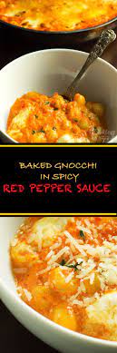 Gnocchi In Spicy Roasted Red Pepper And Tomato Sauce Cooking Maniac Recipe Gnocchi Recipes Stuffed Peppers Spicy Recipes