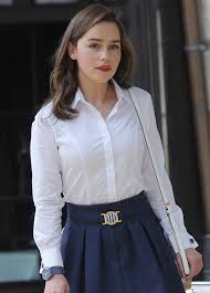 Her father was working on a theatre production of show boat and her mother took her along to the performance. Emilia Clarke On The Set Of Me Before You In Paris 06 19 2015 Hawtcelebs