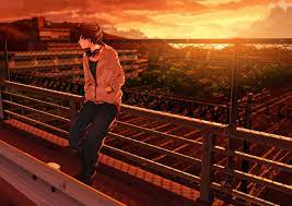 A collection of the top 45 anime sunset wallpapers and backgrounds available for download for free. Anime Sunset Beauty Kurono Kuro Guy Headphones Sunset Bridge Wallpaper 2104x1488 932952 Wallpaperup