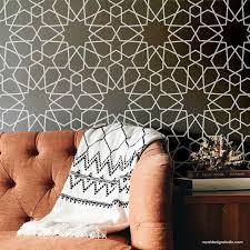 Choose your favorite geometric shape designs and purchase them as wall art, home decor, phone cases, tote bags, and more! Moroccan Stencils Moroccan Decor Moroccan Wallpaper Wall Stencils Royal Design Studio Stencils