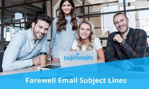Farewell email to coworkers subject line. Farewell Email Subject Lines