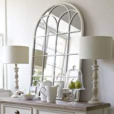 Arch mirror over console table. 21 Arched Wall Mirrors Ideas Arched Windows Mirror Decor Arch Mirror