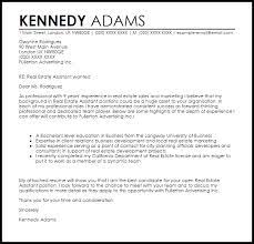 Don't include these things in your cover letter. Real Estate Assistant Cover Letter Sample Cover Letter Templates Examples
