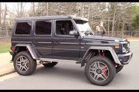 The Mercedes G550 4x4 Squared Is A 250 000 German Monster Truck Autotrader Monster Trucks Monster Truck Cars 4x4
