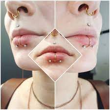 305 Likes 7 Comments Amanda Piercerlady On Instagram Fresh Paired Lower Lip Piercings For The Lovely Al Face Piercings Labret Piercing Piercings Labret