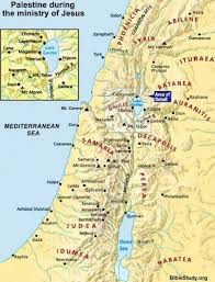 Land Of Palestine In New Testament Times Map Palestine