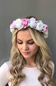 Pin On Flower Crown Hair Wreath Floral Headband